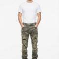 Fringe Patch Stacked Jeans