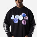 Rhinestone CorruptK9 Reversible Men Sweatshirt