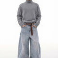 Retro Washed Straight Jeans