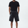 Retro Distressed Washed Denim Shorts
