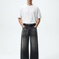Vintage Washed Straight Leg Jeans